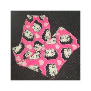 Betty Boop comfy Pink velour lounge/pajama pants in size 1XL